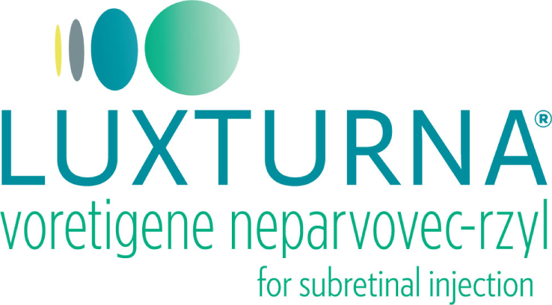 Logo for LUXTURNA™ (voretigene neparvovec-rzyl) for
subretinal injection